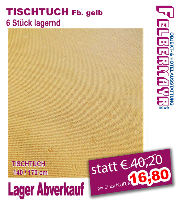 TISCHTUCH Fb. gelb